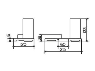 Держатель со стаканом и чашей для мелочей Keuco Edition  11554139000 хром